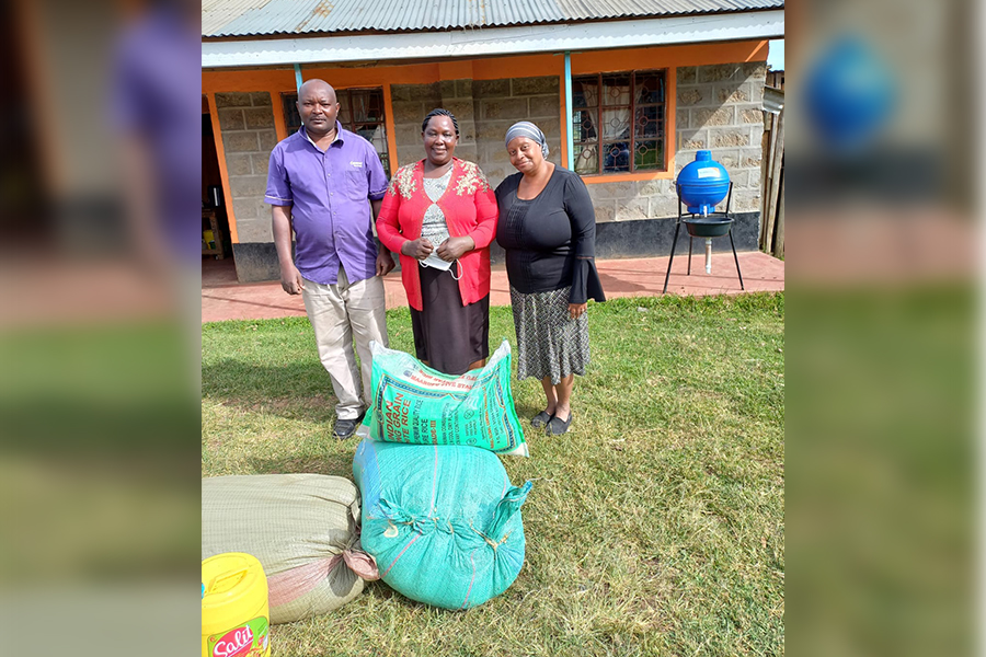 Food supplies donation for the meal program
