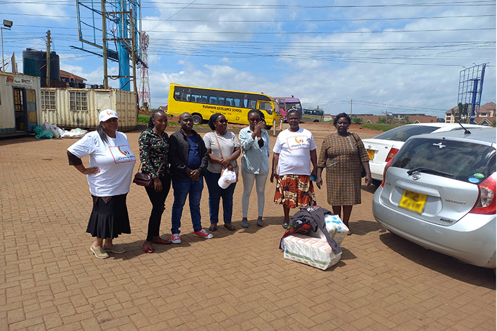 Our team during the Kangemi giveaway